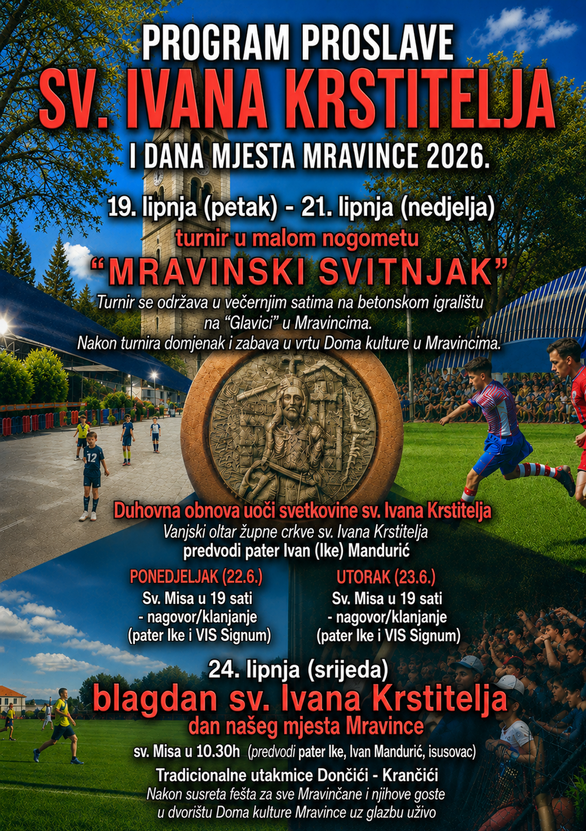 Duhovna obnova uoči svetkovine sv. Ivana Krstitelja i dana mjesta Mravince