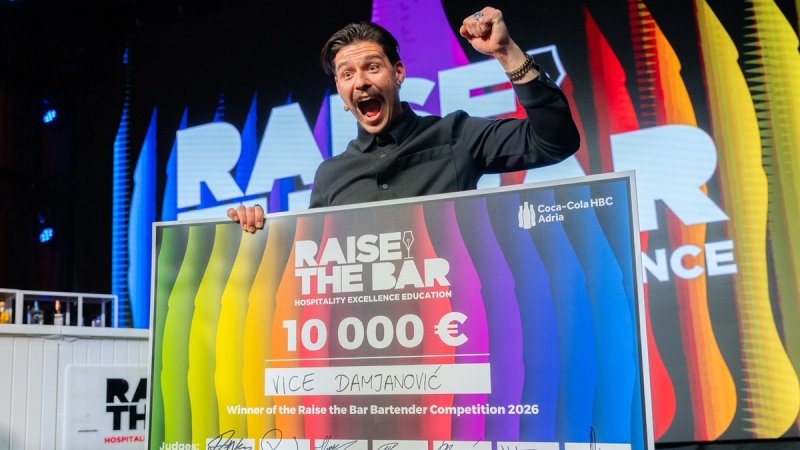 Vice Damjanović iz Splita osvojio titulu najboljeg barmena u regiji i nagradu od 10.000 eura