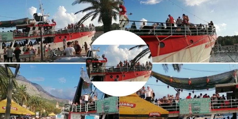 (KORONA)PARTY: Organizirane ture Makarska-Hvar s 200 ljudi na palubi