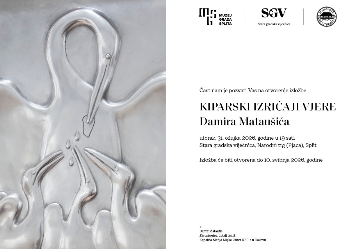 STARA GRADSKA VIJEĆNICA Otvora se izložba ‘Kiparski izričaji vjere’ Damira Mataušića