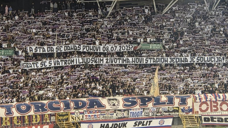 Torcida podigla poruku: Novi stadion jedina je solucija!