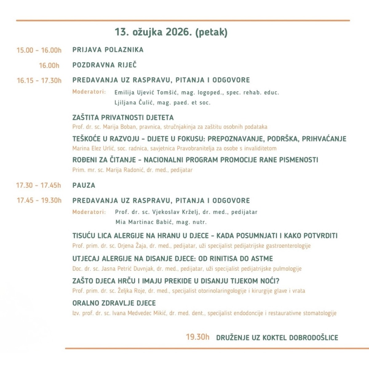 KONFERENCIJA U SPLITU Otvaraju se važna pitanja o djeci - kako se osjećaju i koliko kvalitetno spavaju