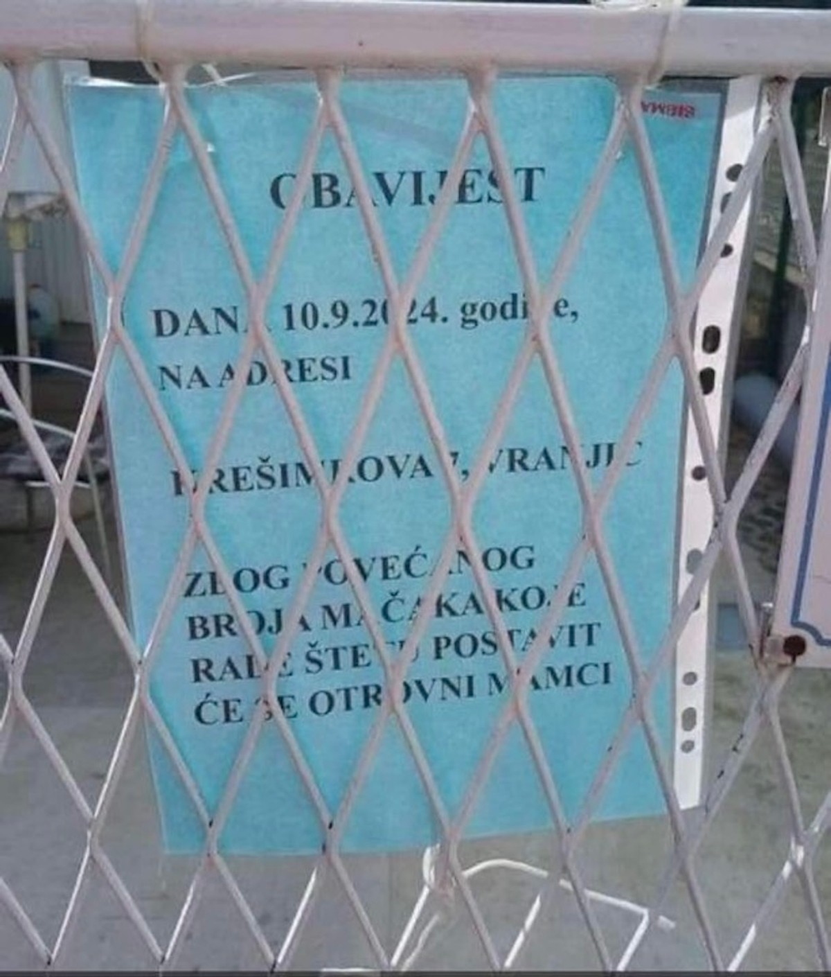 JE LI MOGUĆE? Najava trovanja mačaka, alarmirana policija i inspekcija