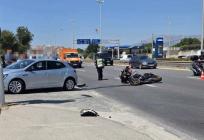 PROMETNA KOD LOVRINCA Ogormne gužve prema Stobreču, vozač motocikla prevezen u bolnicu