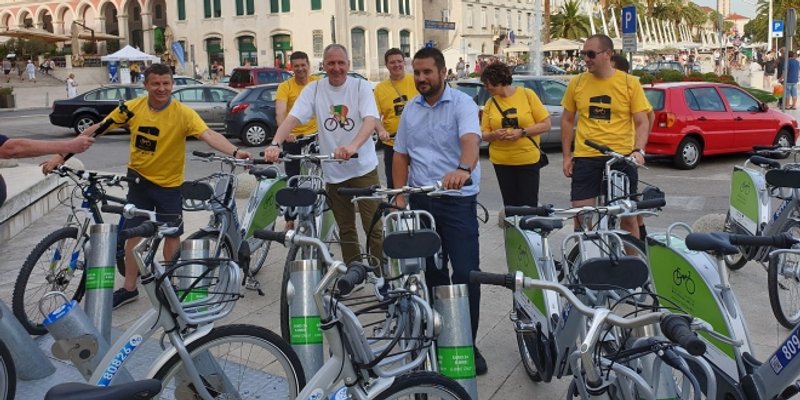 VELIKI DAN ZA SPLIT Pušten u rad prvi sustav javnih električnih bicikala!