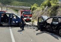 FOTO Vatrogasci Baške Vode intervenirali na teškoj prometnoj nesreći kod tunela Sv. Ilija