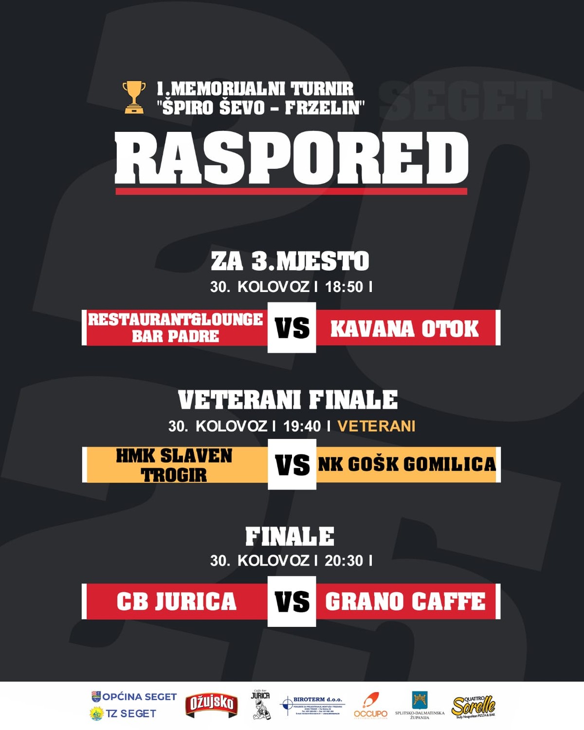 SEGET Završnica I. Memorijalnog turnira 'Špiro Ševo - Frzelin'