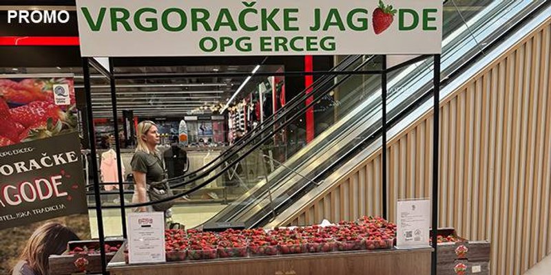 Manji urod, ali vrhunska kvaliteta: Vrgoračke jagode OPG-a Erceg ponovo na štandu u City Centeru one