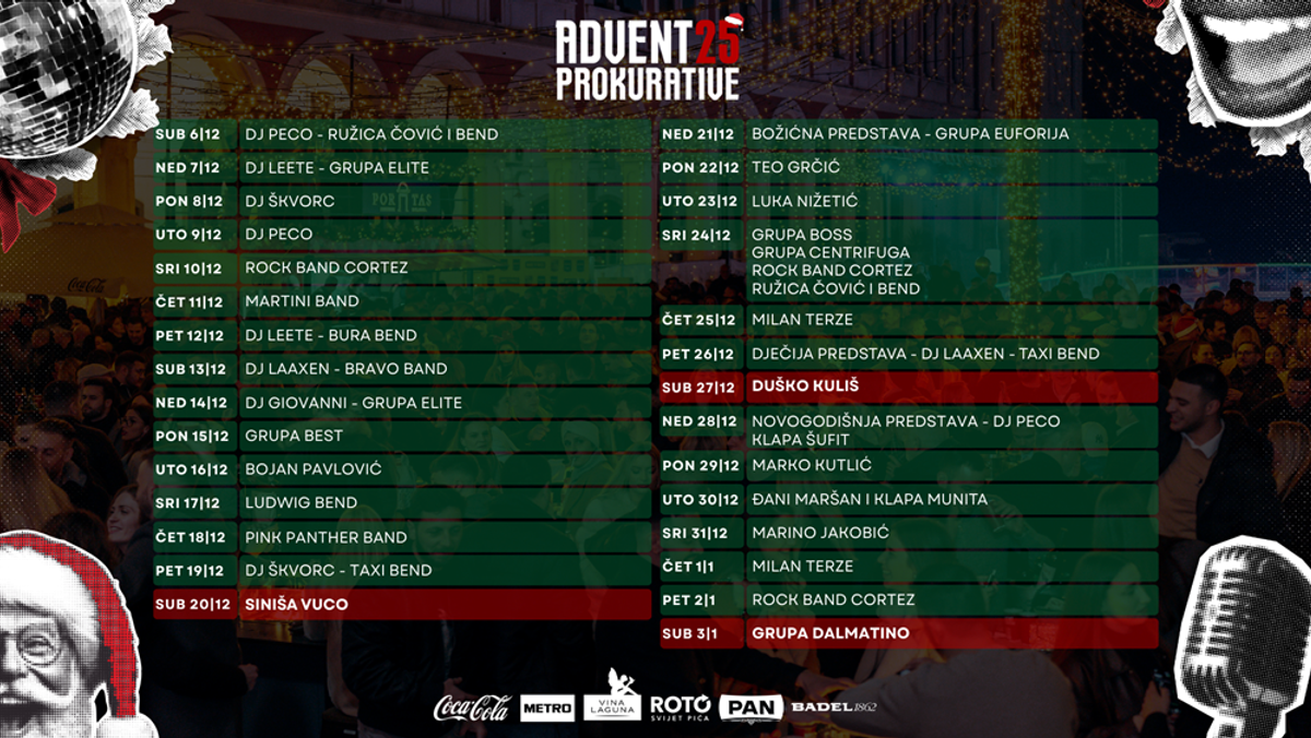 ADVENT PROKURATIVE 2025. Zimska čarolija u srcu Splita