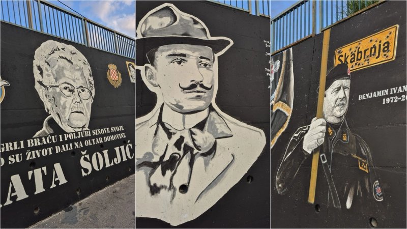 NOVI RADOVI Lovrinačka dobila veliki mural, odana počast i nedavno preminulom HOS-ovcu