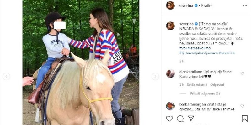 Severina ponovno objavila fotografije svog maloljetnog sina