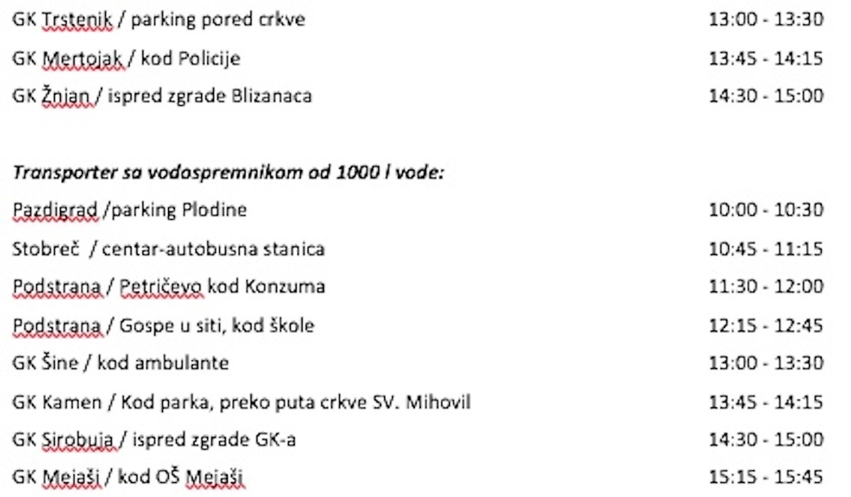 ZAMUTILA SE VODA Preporuka prokuhavanja na snazi, doznajte raspored cisterni
