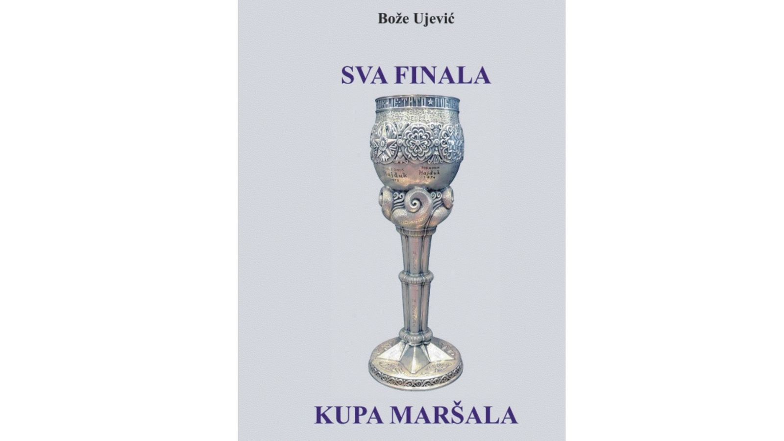 Objavljena knjiga 'Sva finala Kupa maršala': Bože Ujević na 440 stranica dokumentirao povijest Kupa Jugoslavije