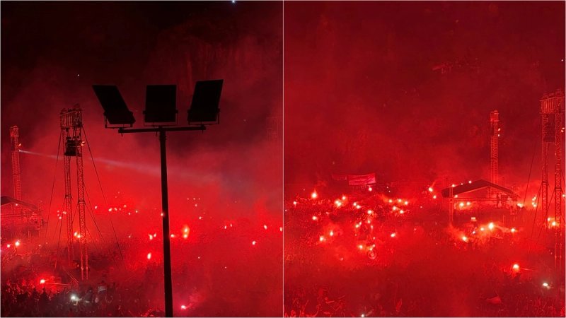 FOTO/VIDEO: VRHUNAC VEČERI Thompson zapjevao 'Čavoglave', pogledajte što se dogodilo