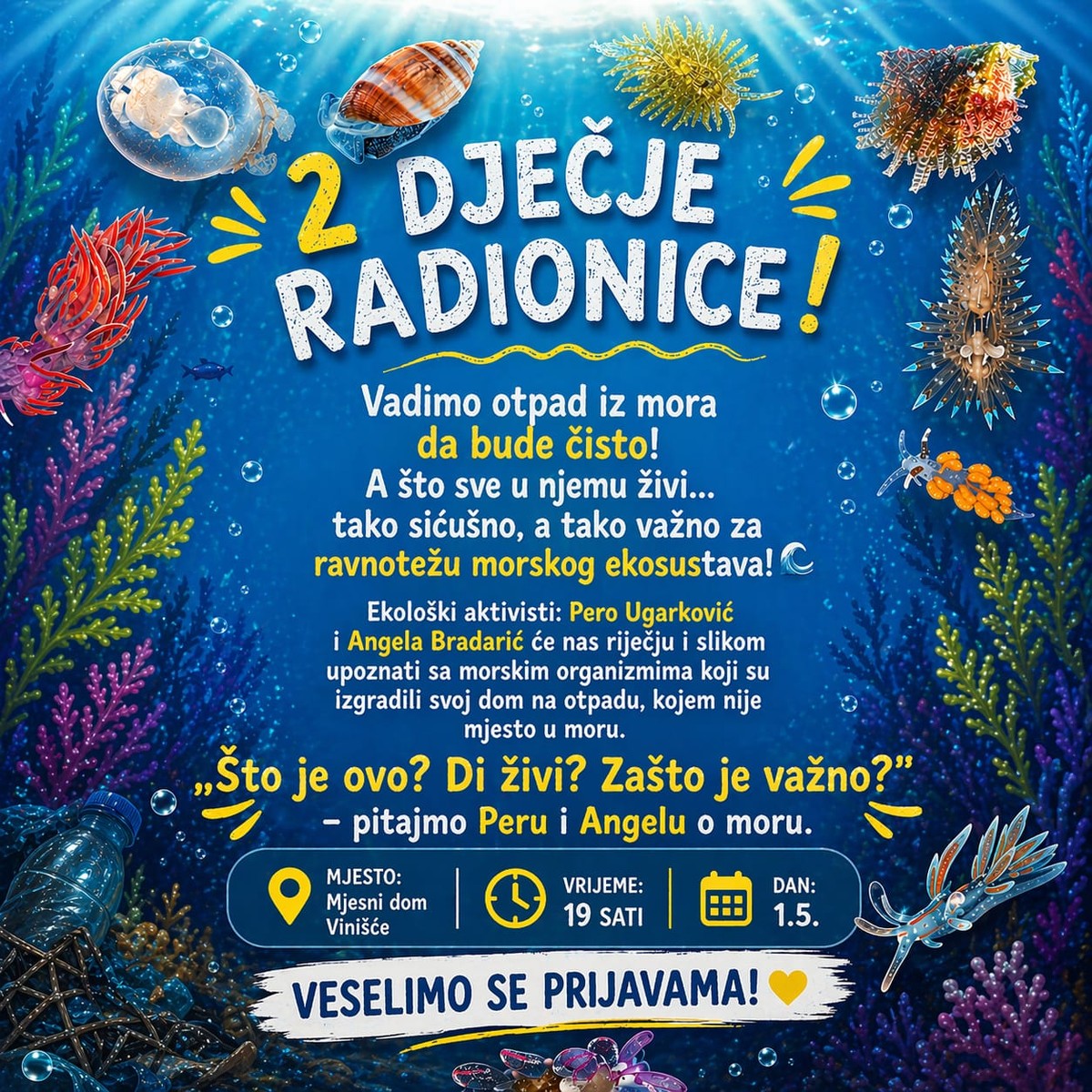 More za sutra počinje s najmlađima: Edukativne radionice u Vinišću