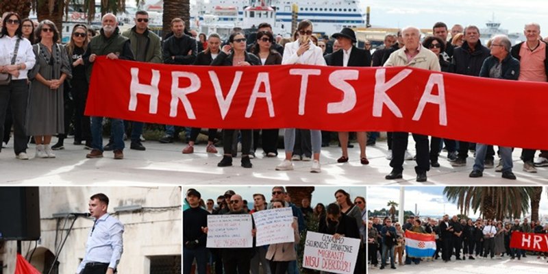 FOTO/VIDEO: SLAB ODAZIV Na Rivi novi prosvjed, usmjeren prema stranim radnicima