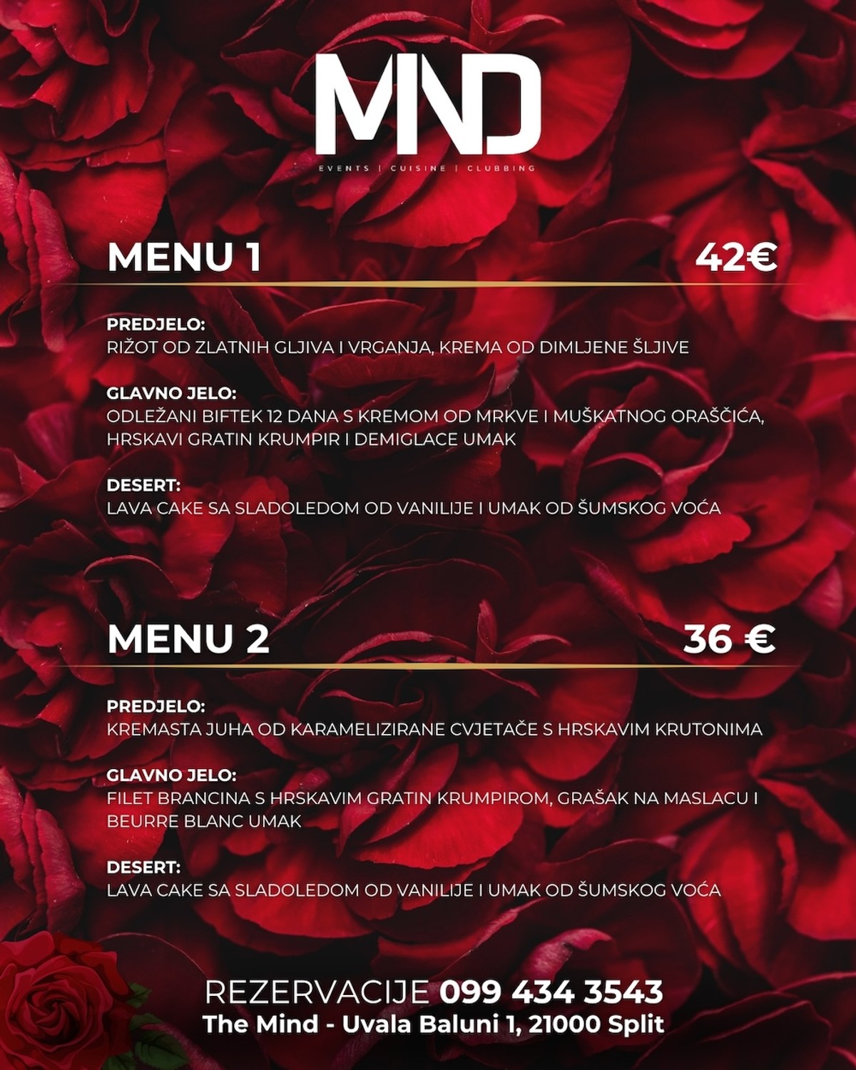 Valentinovo u The Mindu: Ostalo je još samo nekoliko slobodnih mjesta!