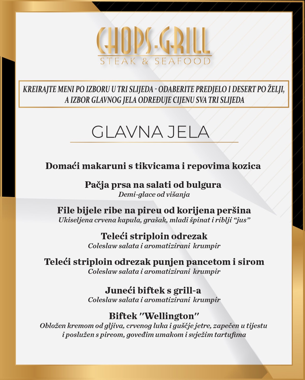 Chopsylitious fantazije okusa ponovno u Chops Grill Steak & Seafood restoranu