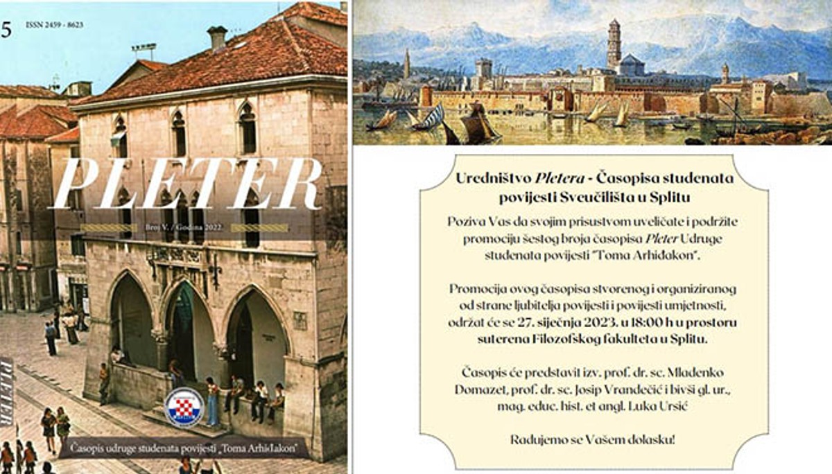 UDRUGA 'TOMA ARHIĐAKON' Predstavljanje šestog broja časopisa 'Pleter', Noć muzeja...