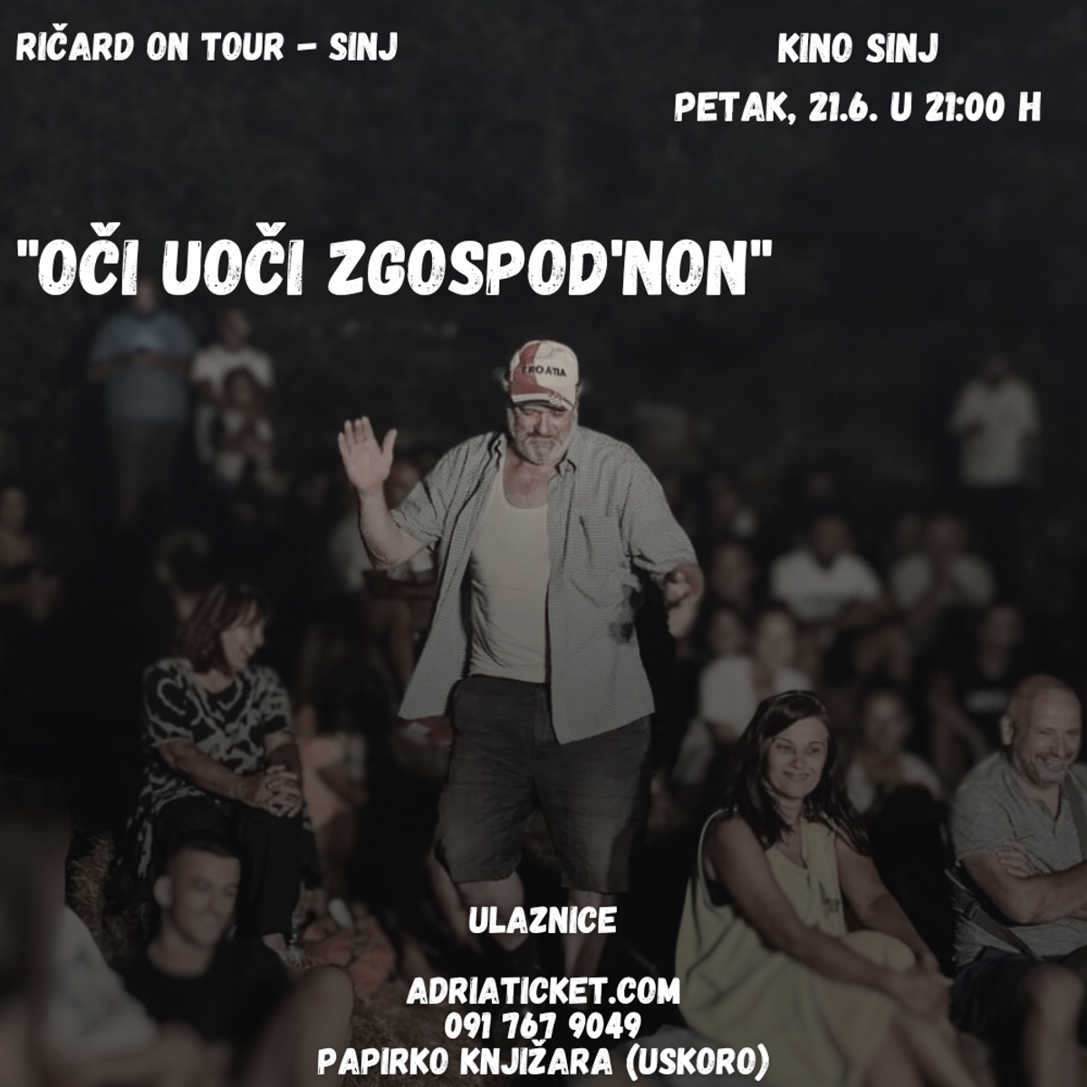 Komedija 'Oči Uoči Zgospod'non' dolazi u Sinj i Trogir!