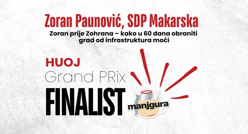 Manjgura u finalu 19. HUOJ Grand PRixa s pobjedničkom kampanjom za makarskog gradonačelnika Zorana Paunovića