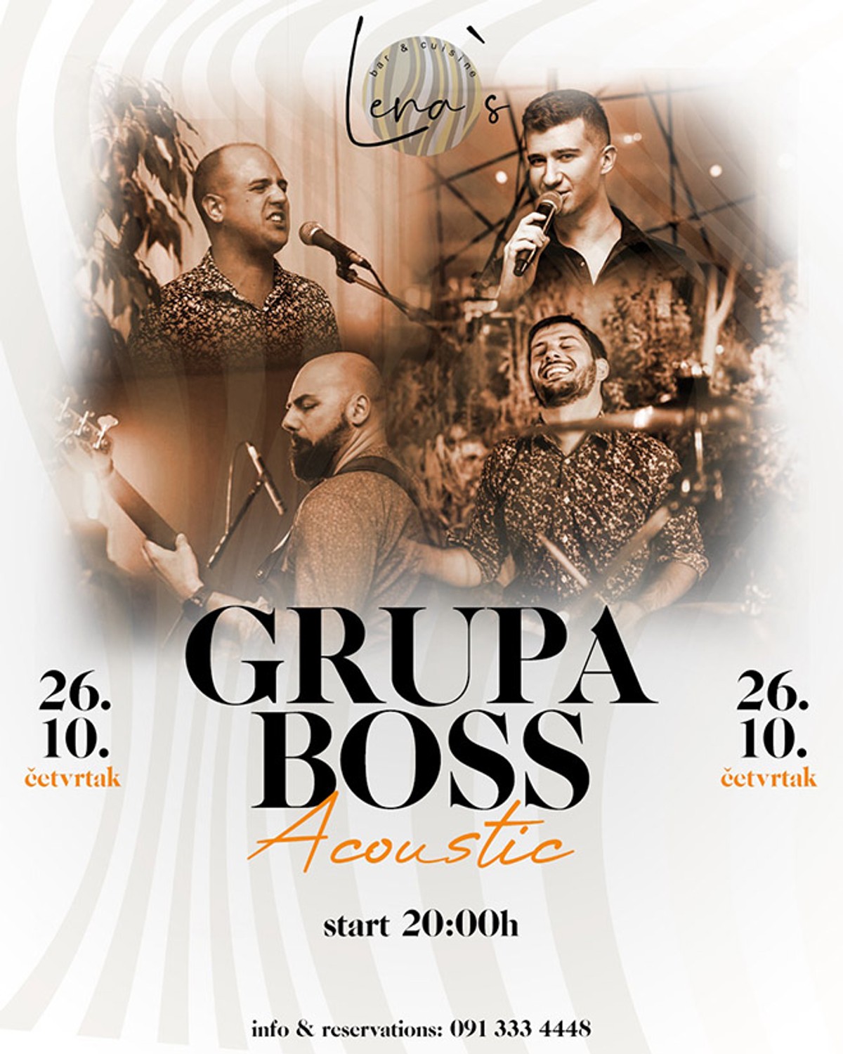Lena's bar - uživajte u čarobnoj noći uz grupu Boss