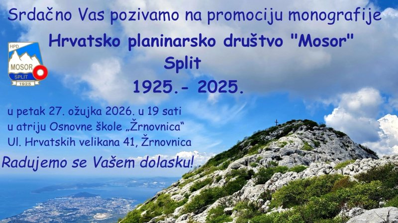PETAK Promocija monografije HPD-a Mosor