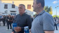 Mirnom prosvjedu u Drnišu pridružio se i Miro Bulj