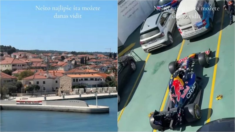VIDEO: F1 bolid na trajektu za Supetar najavio rujanski spektakl