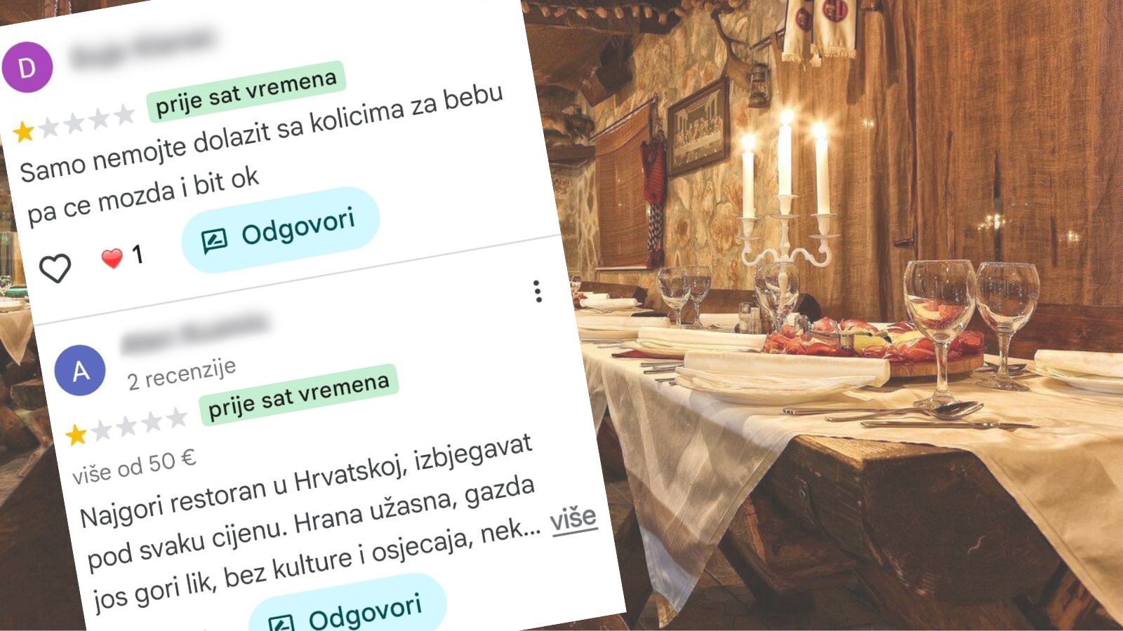 Zbog incidenta u Primoštenu na meti završila konoba Rudine: 'Molim ljude da provjere činjenice'