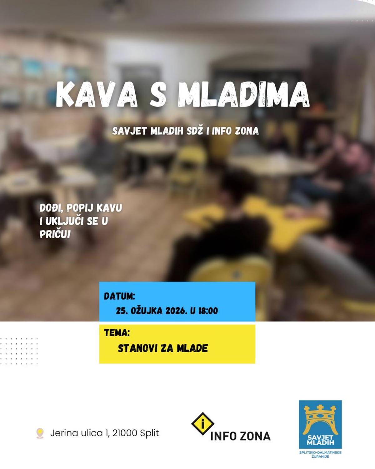 Stanovi u fokusu nove 'Kave s mladima'