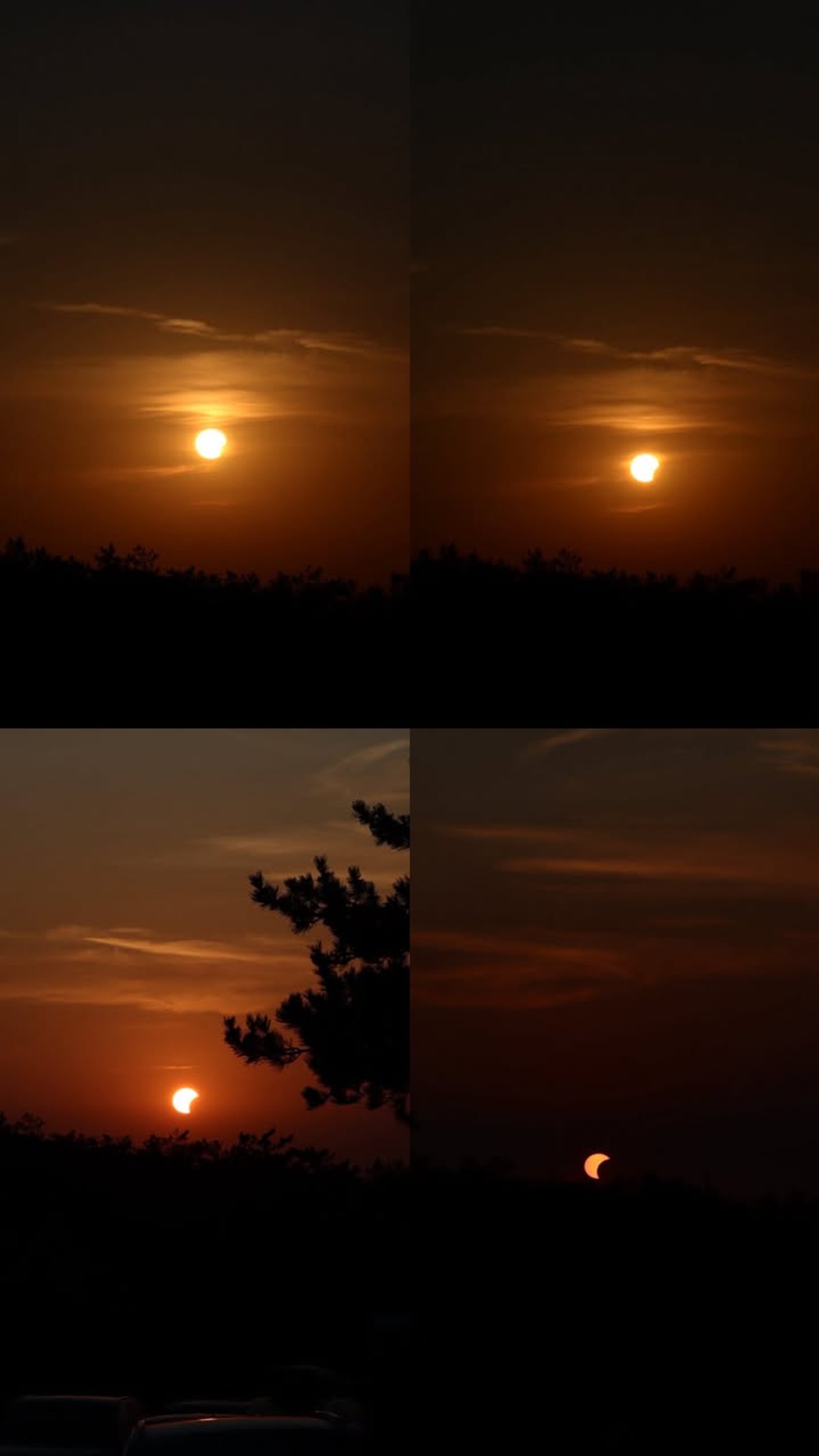 FOTOGALERIJA Čitatelji su nam poslali fotografije pomrčine Sunca iz cijele Hrvatske, čak i iz inozemstva