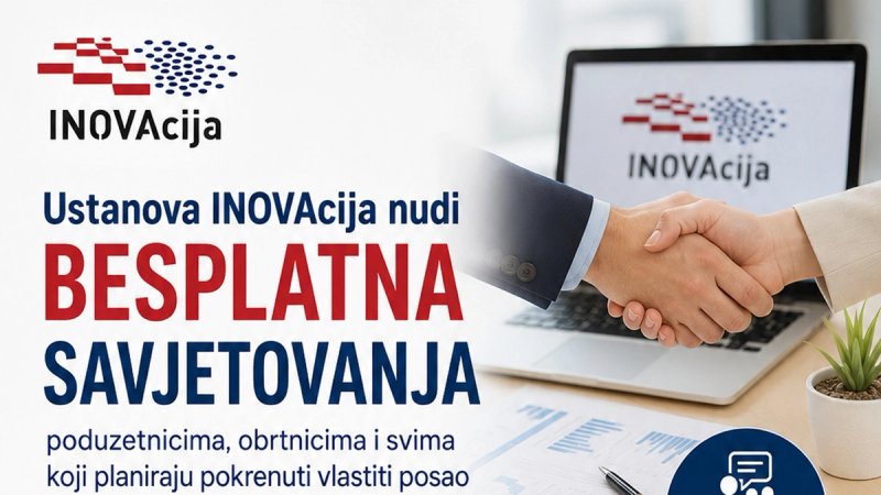 Ustanova INOVAcija nudi besplatna savjetovanja