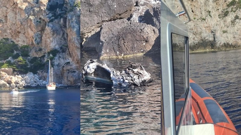 Brodica izgorjela i potonula kod otoka Svetac