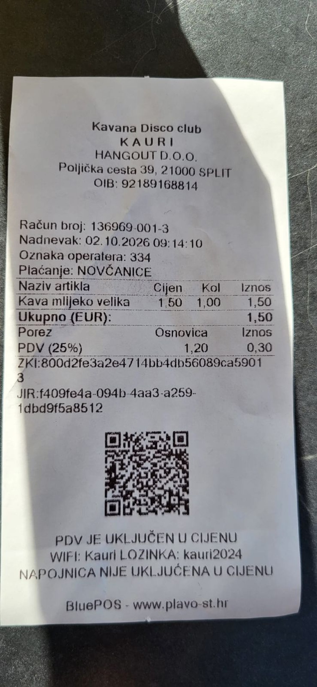 Cijena velike kave s mlijekom u popularnom splitskom kafiću samo 1,50 eura. Ima li još takvih primjera?