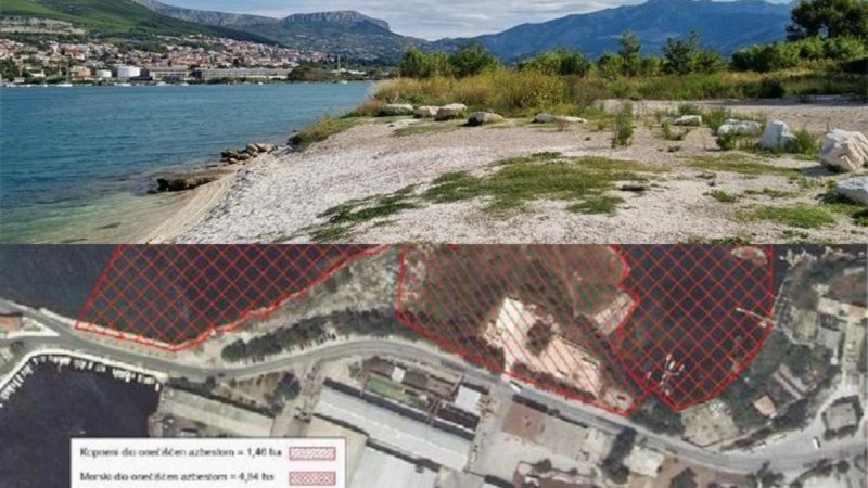 CRNA TOČKA Započela sanacija obalnog dijela Kosice u Vranjicu