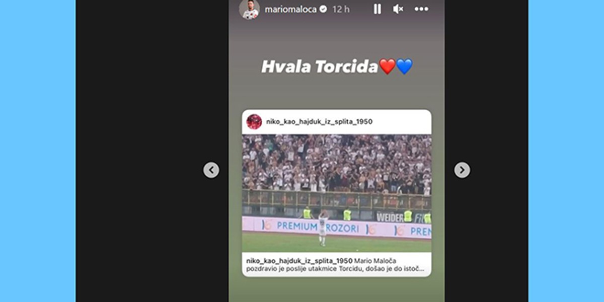 Mario Maloča se nakon utakmice s Hajdukom oglasio s dvije riječi