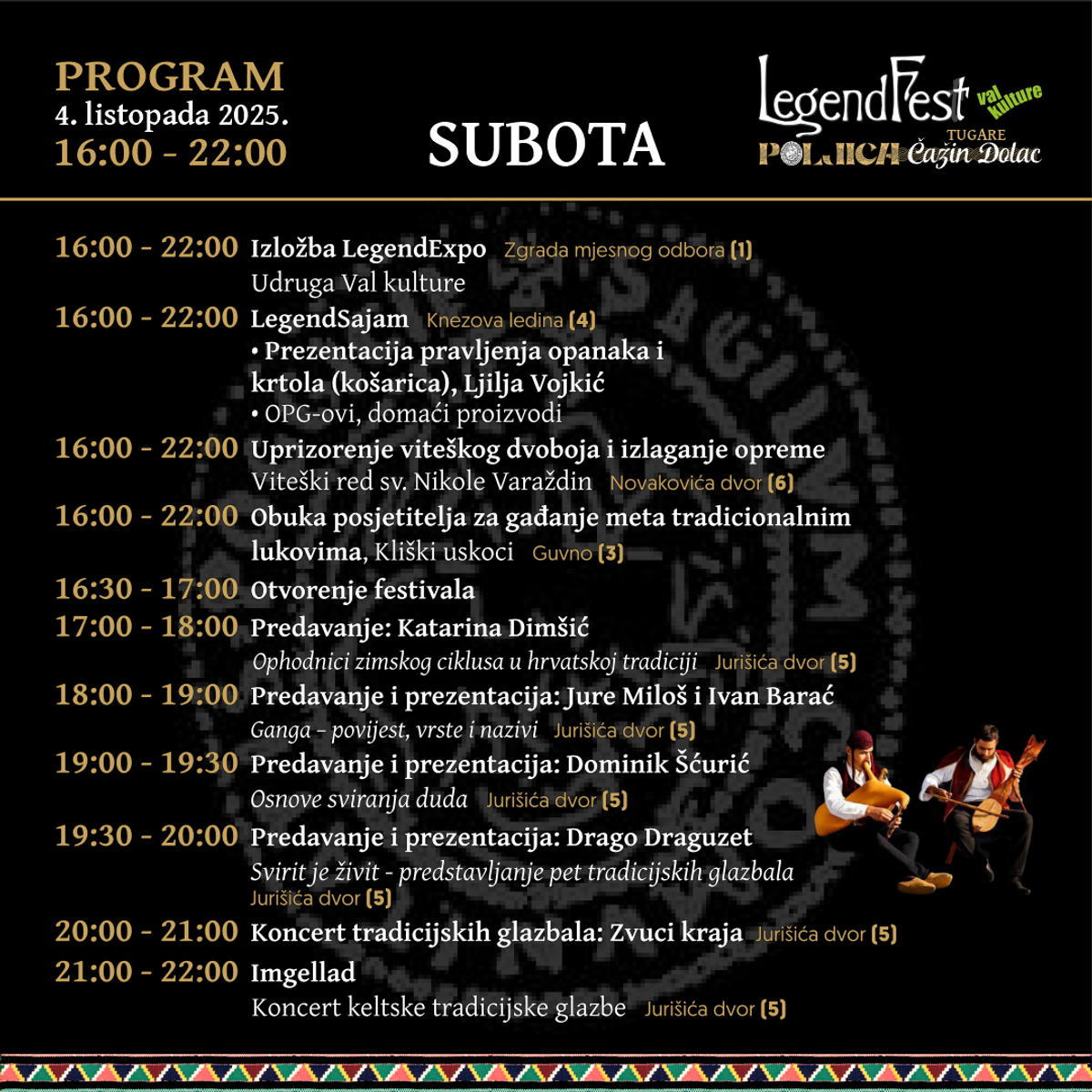 LegendFest Poljica 2025: Festival narodnih predaja u Čažin Docu uz predavanja, koncerte, radionice i viteške dvoboje