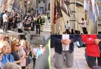 FOTO/VIDEO Molitelji na Peristilu privukli pažnju brojnih turista