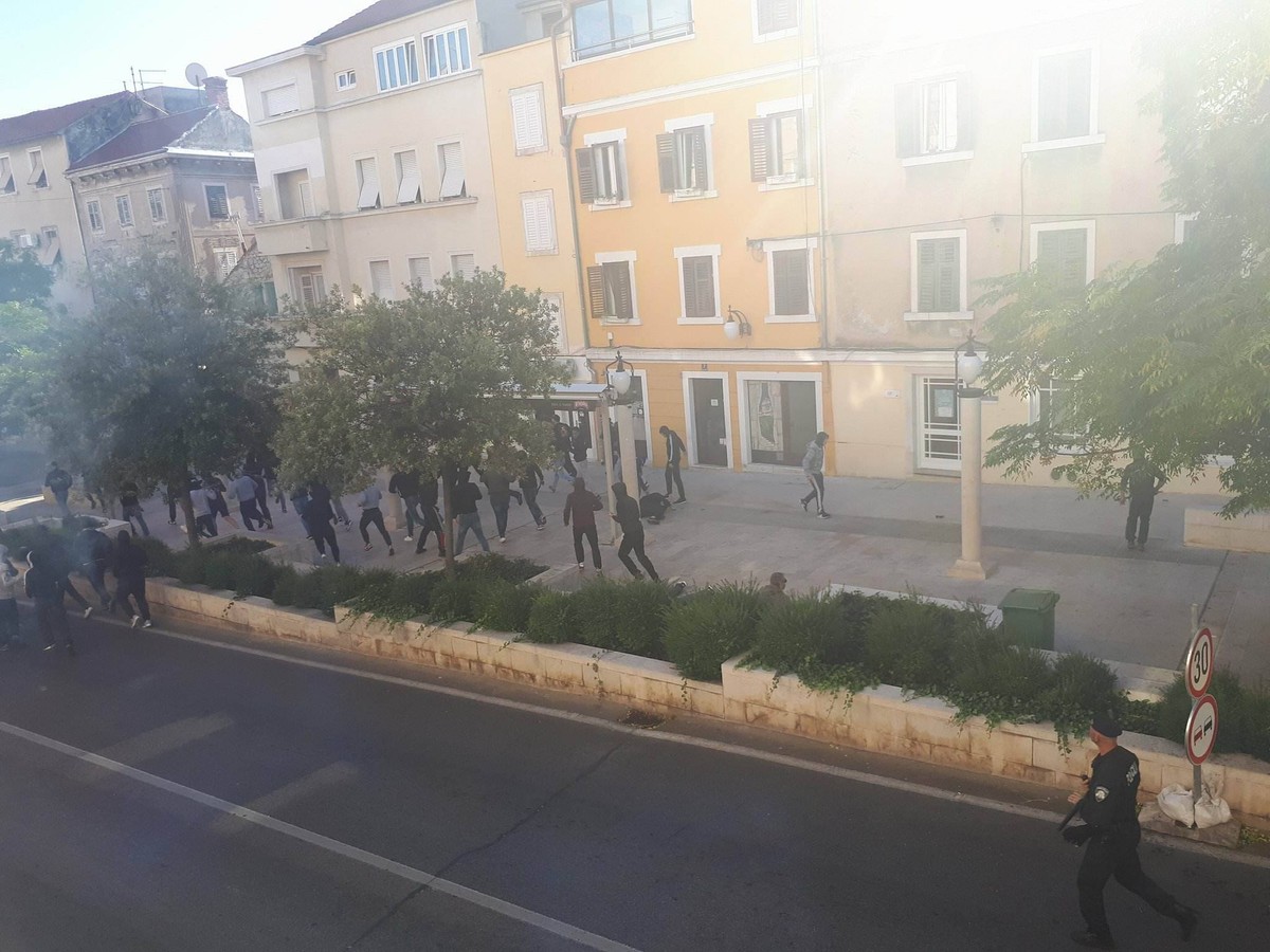 Sukob Torcide i Funcuta u Šibeniku | Foto: Šibenik.in