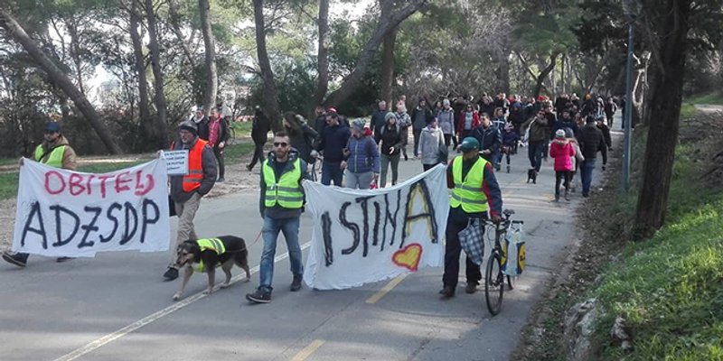 DRUGA PROSVJEDNA ŠETNJA: Više od tisuću građana krenulo od Sjevernih vrata do Bena za spas Marjana