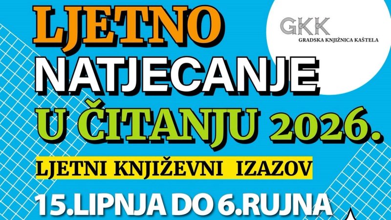 Ljetni književni izazov Gradske knjižnice Kaštela: Čitaj knjige i osvoji diplomu i nagrade