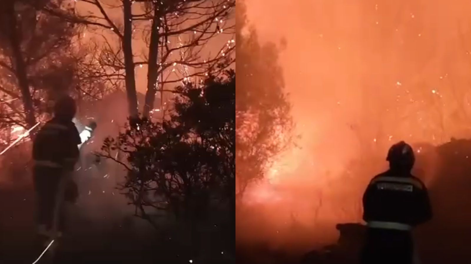 VIDEO Trogiranin s bračkog požarišta podijelio snimke