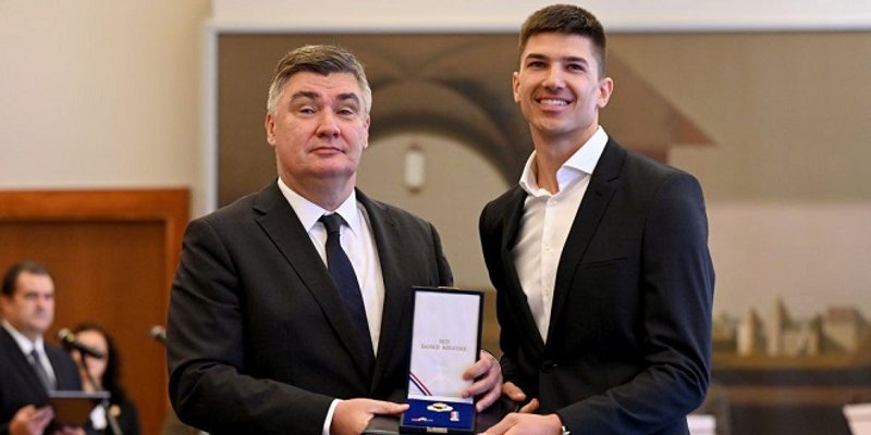 TAEKWONDO KLUB MARJAN: Toni Kanaet odlikovan je Redom Danice hrvatske s likom Franje Bučara