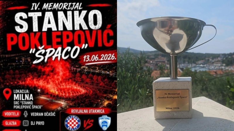 MILNA NA BRAČU Ove subote IV. Memorijal 'Stanko Poklepović Špaco'