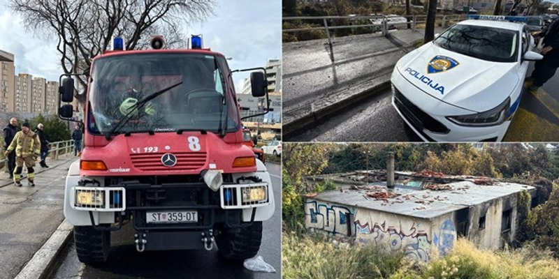 FOTO: Požar na Mertojaku, jedna osoba prevezena u bolnicu