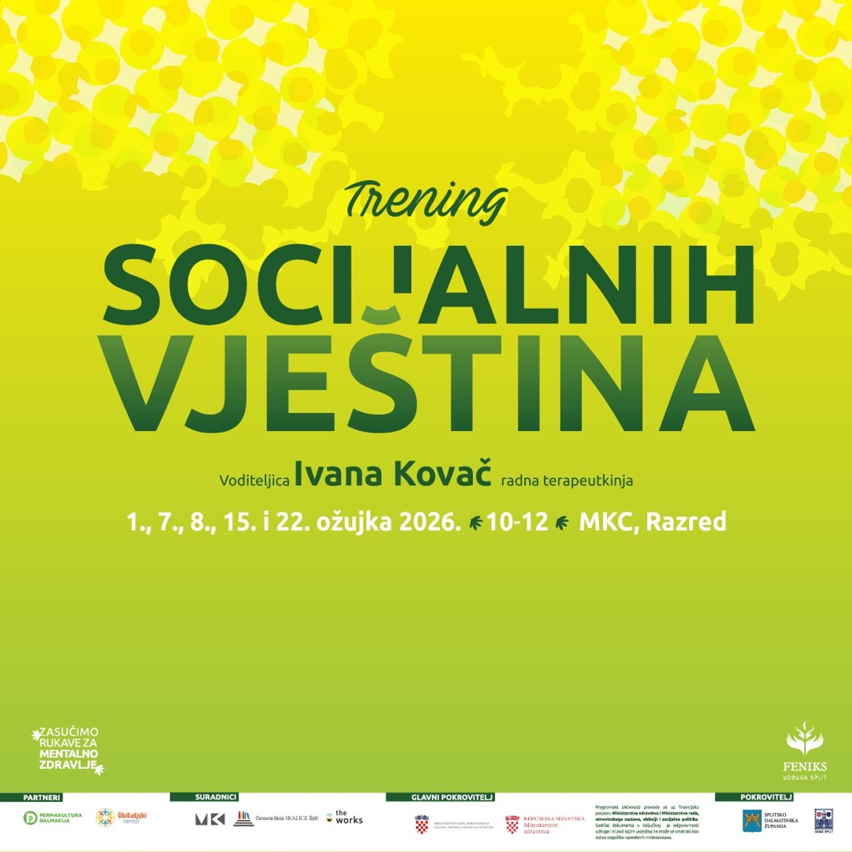Udruga Feniks organizira besplatni trening socijalnih vještina