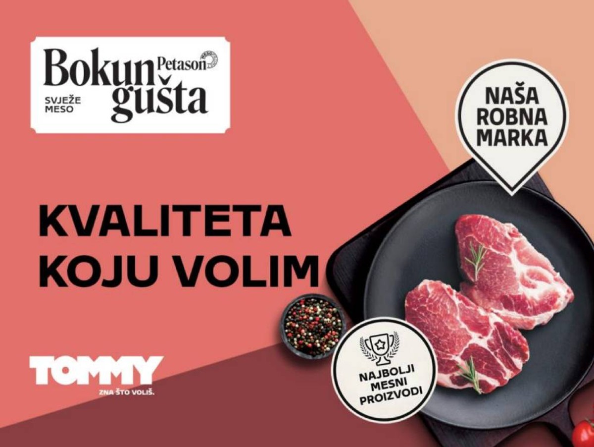 Tommy predstavio novo pakiranje popularnih linija svježeg mesa Bokun gušta i Majstori o' gradela