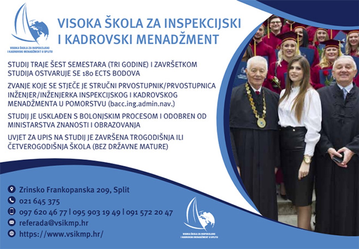 DANI OTVORENIH VRATA Izobrazba inspekcijskog i kadrovskog menadžmenta u pomorstvu