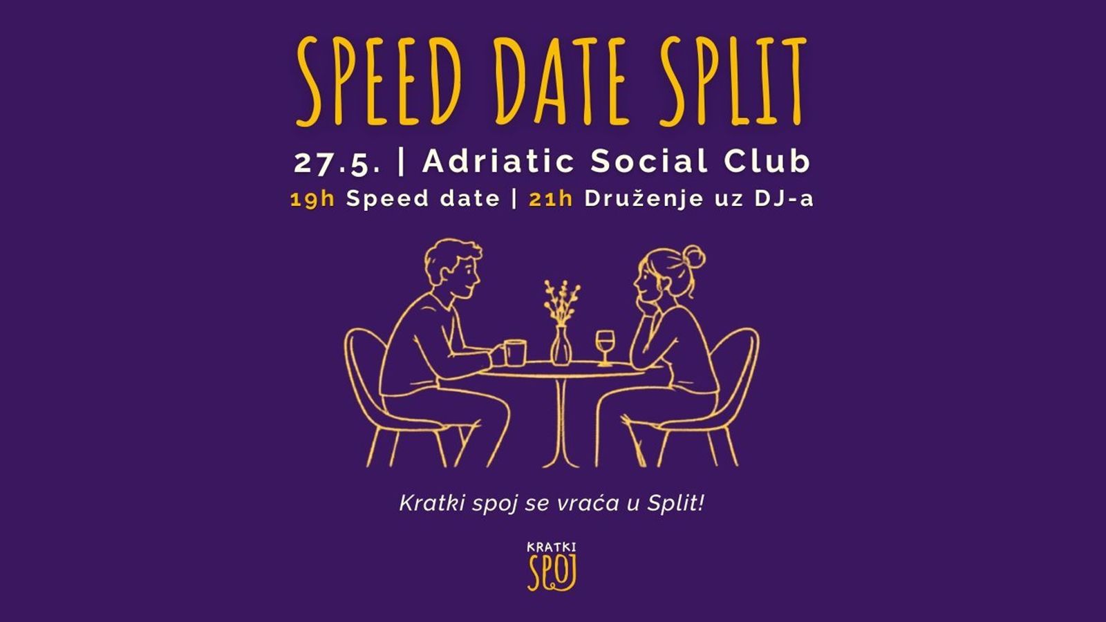 Kratki spoj ponovno u Splitu: Speed date u Adriatic Social Clubu